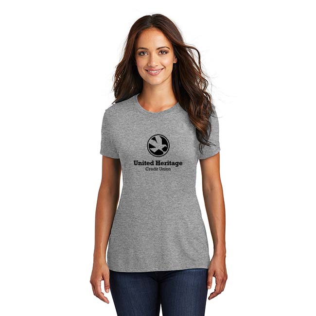 Women's Stacked Logo - Grey Frost