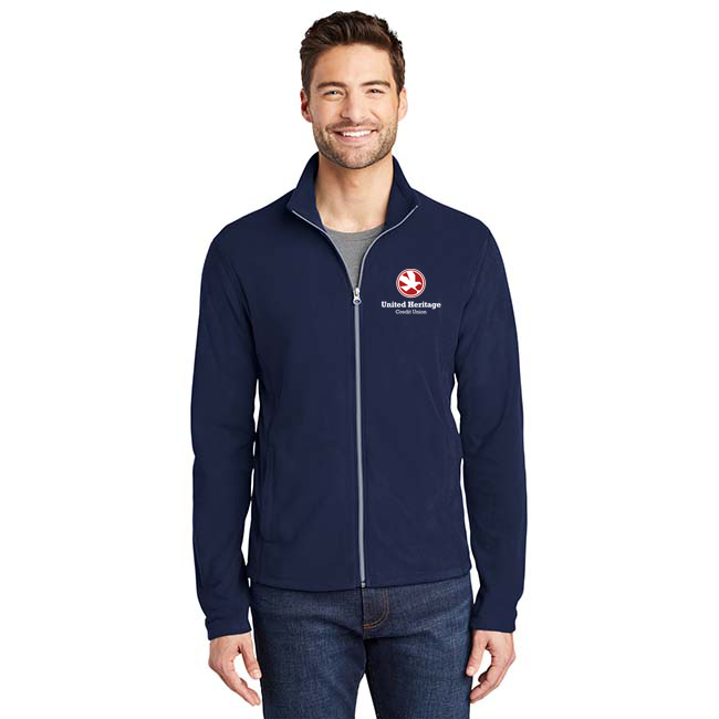 Navy Unisex Microfleece Jacket