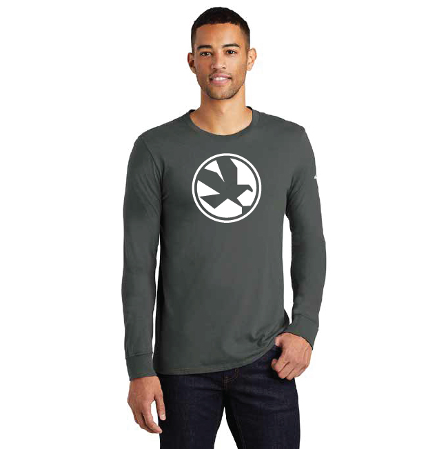 Nike Long Sleeve Eagle Logo Shirt - Anthracite