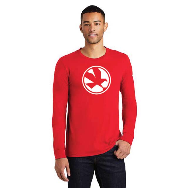 Nike Long Sleeve Eagle Logo Shirt - Red