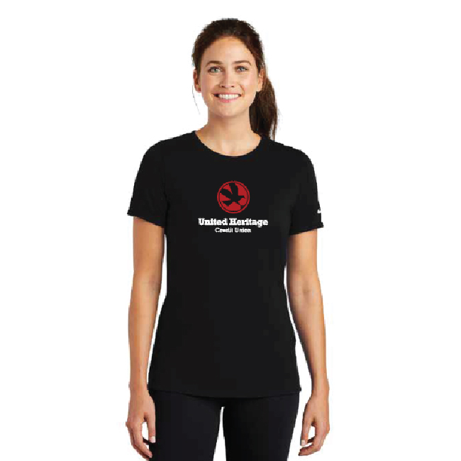 Nike Eagle Stacked Logo T-Shirt - Black