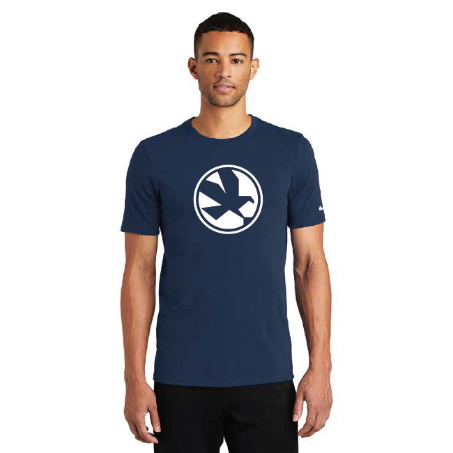 Nike Short Sleeve Eagle Logo Shirt - Navy