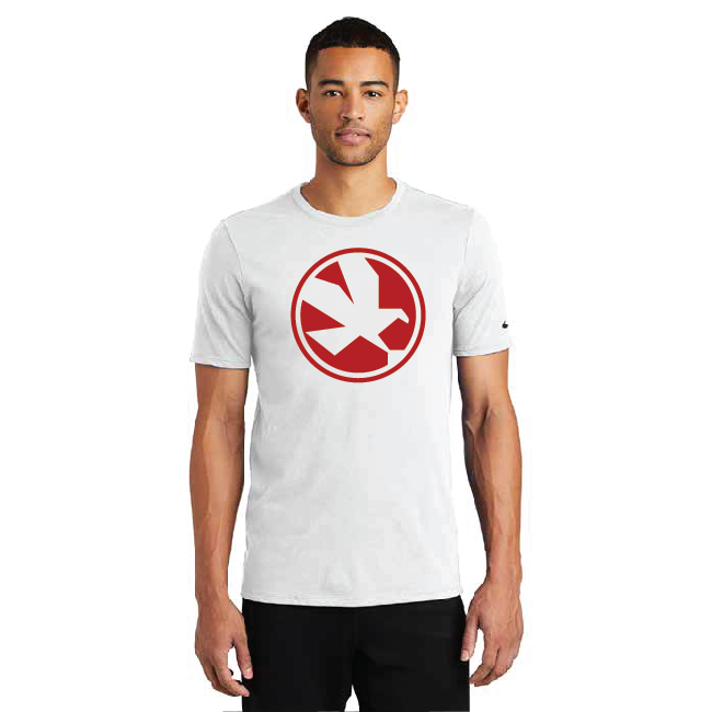 Nike Short Sleeve Eagle Logo Shirt - White