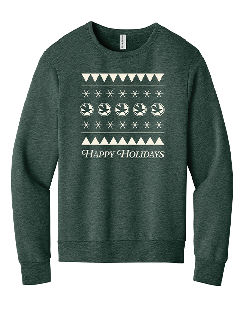 2025 Happy Holidays Sweatshirt - Emerald Green